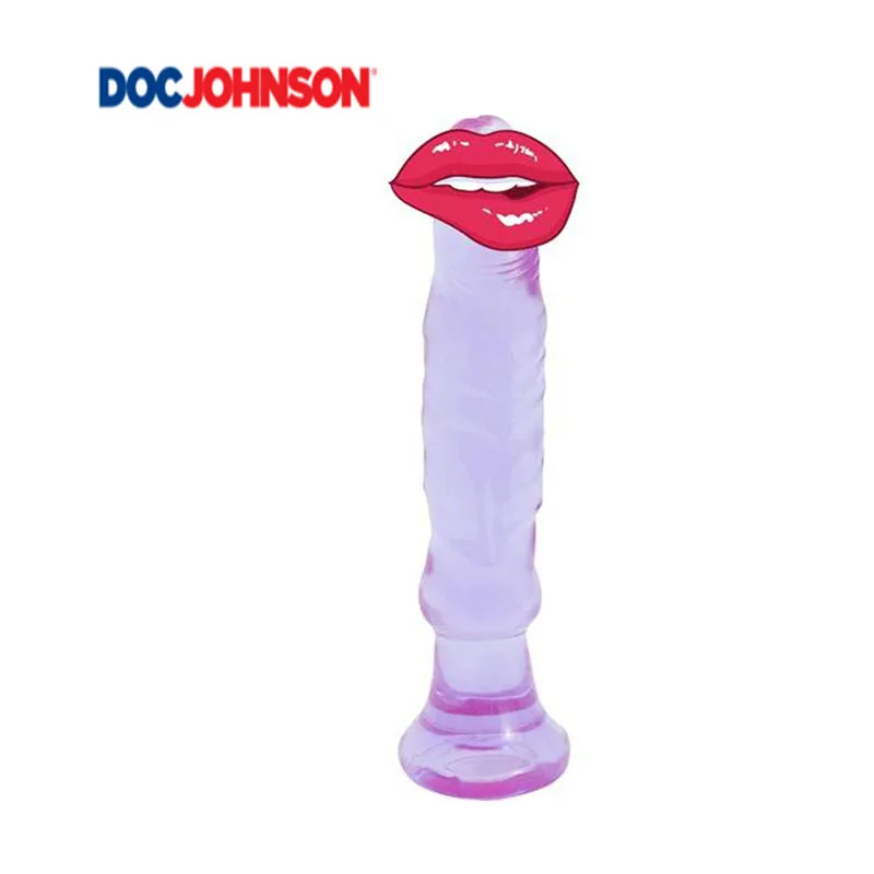 Анальный фаллоимитатор Doc Johnson фиолетовый желатин с материалом ABS|Вибраторы| |