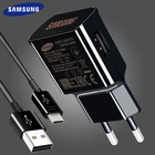 Оригинальное быстрое зарядное устройство для Samsung S6 S7 edge 9 В, 67 А, адаптер для путешествий, кабель Micro USB 1,2 м, Quick S 6 C5 J1 J2 J3 J5 Note2