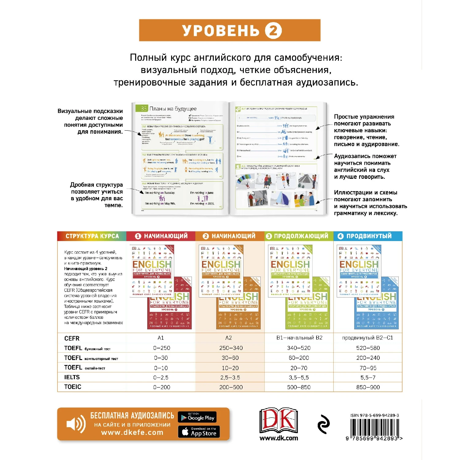 English for Everyone. Самоучитель для начинающих. Уровень 2 (Рейчел Хардинг 978 5 699 94289 3 184 стр.
