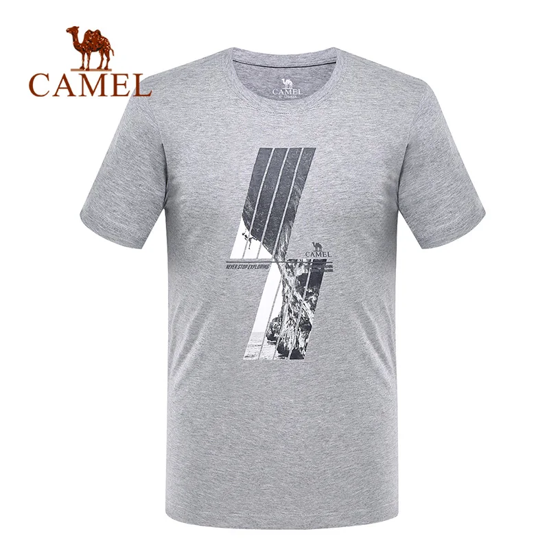 CAMEL новая уличная цветная Весенняя летняя футболка Мужская дышащая Футболка сухая Спортивная походная футболка