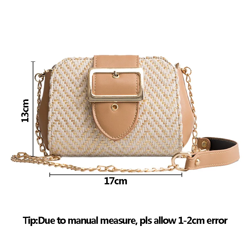 

Women Handbag INS Popular Female Holiday Summer Beach Straw Bags Lady Weave Travel Messenger Bag Mini Knit Crossbody SS3168