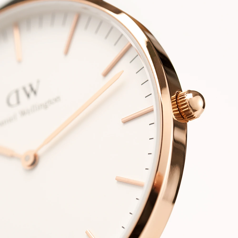Наручные часы Daniel Wellington Classic St Mawes 36 мм RG White + часовой ремешок Roselyn для часов