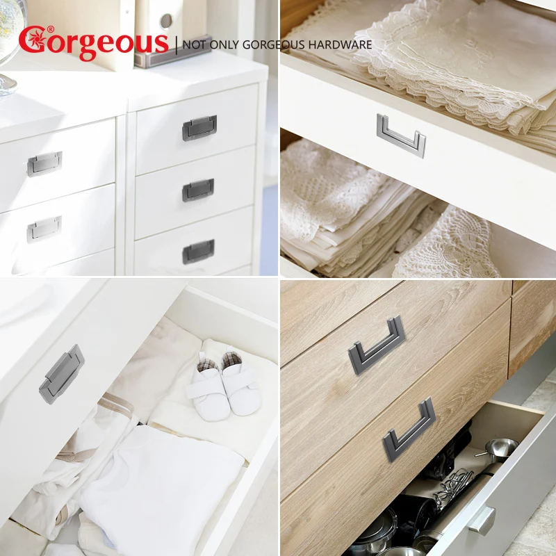 Великолепный сплав цинка шкафа Ручки Бесплатная перфорации шкаф дверная ручка