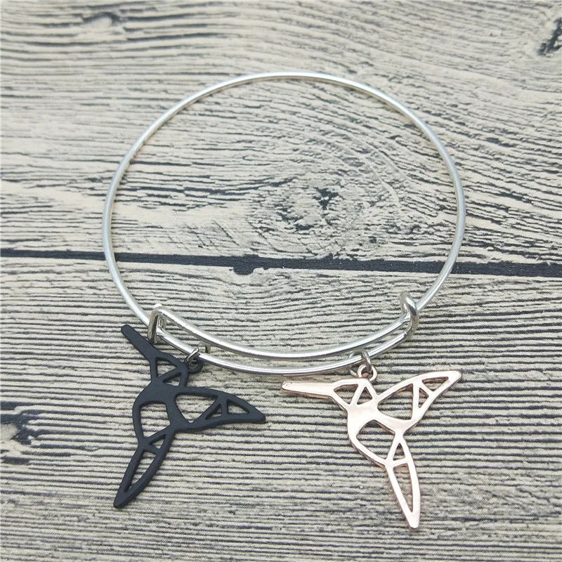 Trendy New Origami Hummingbird Bangles Cute Bracelets Fashion Animal Pet Jewellery | Украшения и аксессуары