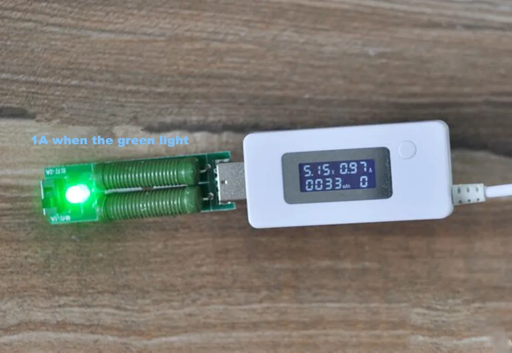 2 шт./лот USB резистор Электронная нагрузка постоянного тока с переключателем а/1 А