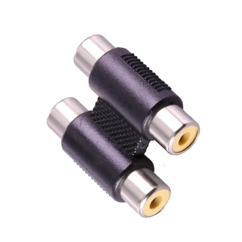 3 шт./лот 2RCA Jack на 2RCA Jack высокое качество 2 Way RCA Пара Женский адаптер