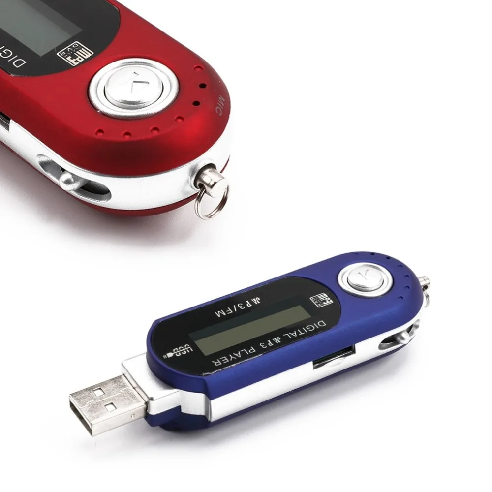 Цифровой мини USB MP3 музыкальный плеер FM радио Функция с TF слот для карт ЖК-экран портативный USB флэш-накопитель с наушниками