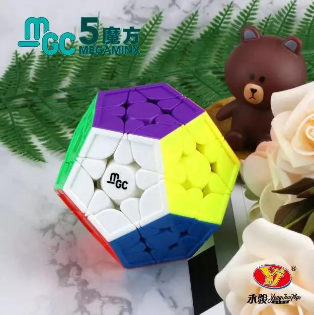 Магнитный магический скоростной кубик YJ MGC Megaminx кубики YongJun без наклеек