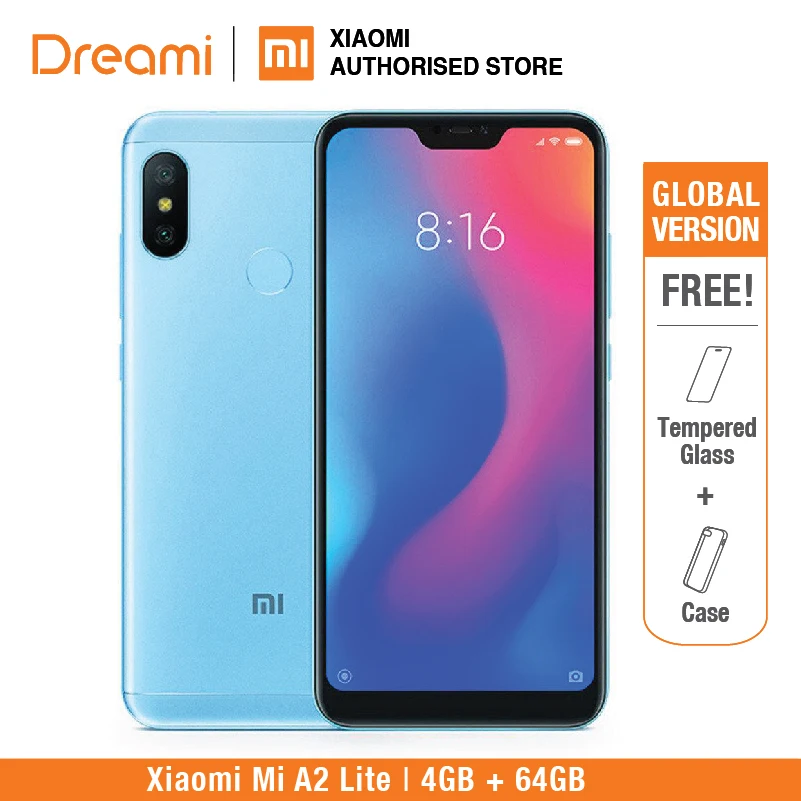 Глобальная версия Xiaomi Mi A2 Lite 64GB ROM 4GB RAM (Новый комплект и Запечатанная