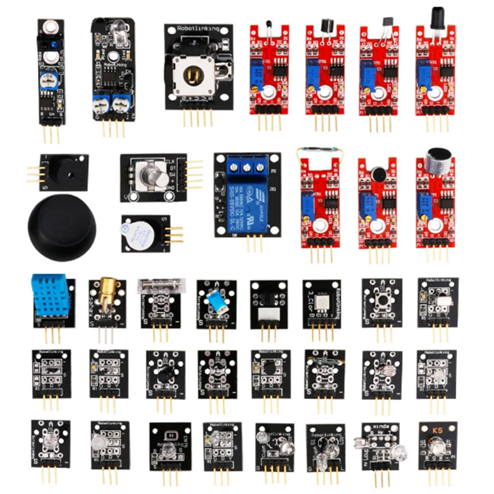 ShenzhenMaker Store 37 набор датчиков в 1 коробке и модулей для Arduino Raspberry Pi|Детали