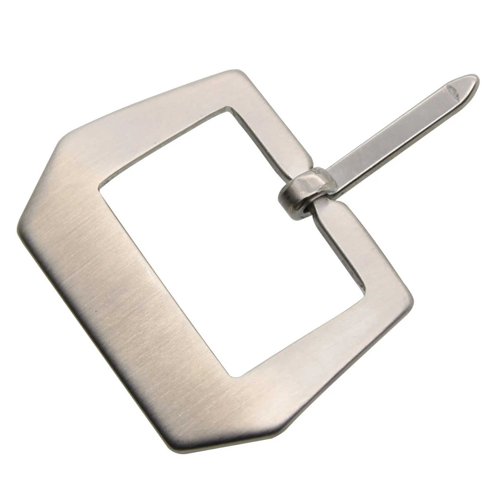 ZLIMSN Free Shipping 100Pcs Watch Buckle 20 22 24 26 28mm Pure Soild Stainless Steel Watchband Clasp Silver Brushed Wholesale