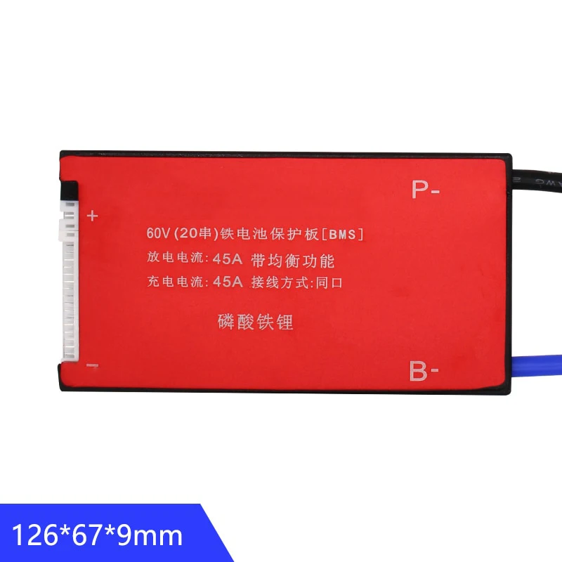 10 шт./лот 20 s 60 В 35A 45A 60A 80A 18650 BMS Lifepo4 литий фосфатные Батарея защиты монтажная плата