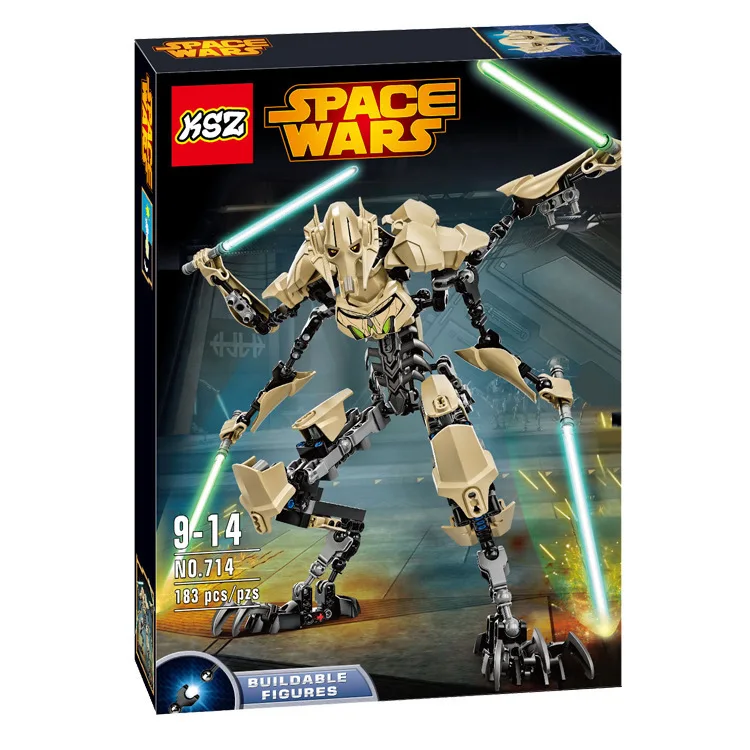 Reedcall Star Wars 75112 генерал гривус строительство комплект Совместимость XSZ Legoings