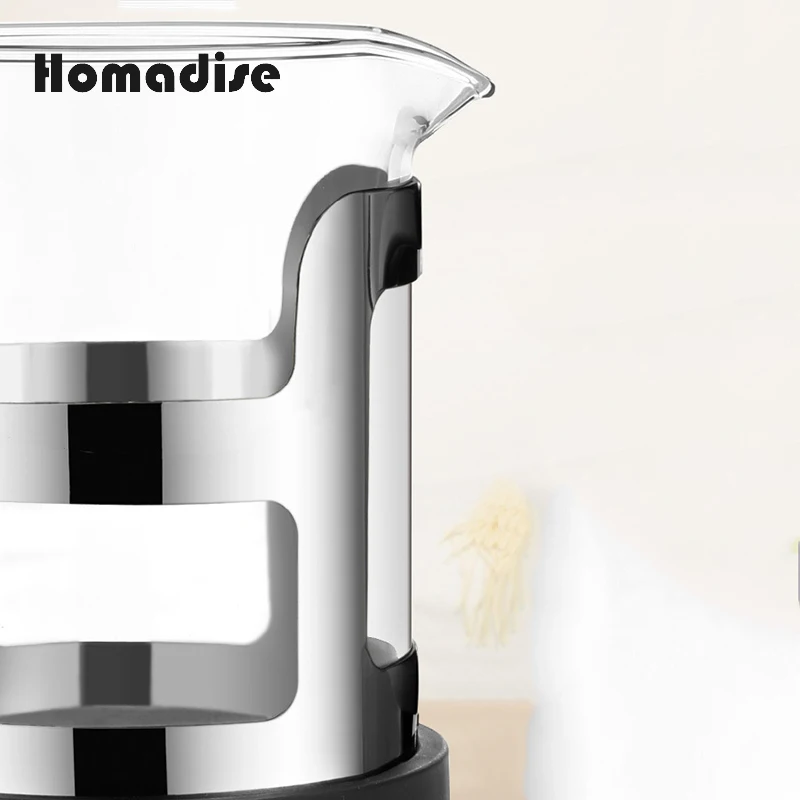 Утолщенный стеклянный пресс Homadise кружка кофейник из нержавеющей стали