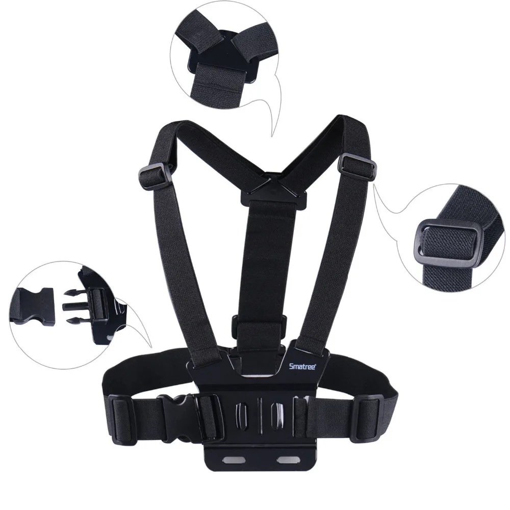 Smatree 6 в 1 Интимные аксессуары комплект с Wirst/нагрудный крепление для GoPro Hero 5 4 3 +