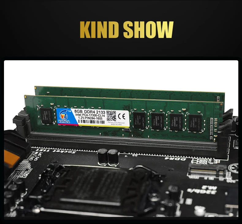VEINEDA оперативная Память DDR4 8 Гб 2666 МГц PC4-17000 284pin 1,2 в для всех Intel AMD 8 Гб ddr4 совместима с 2133 2400 памятью Ram без ECC