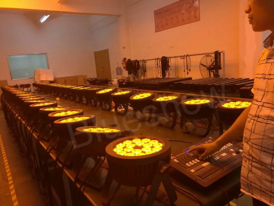 Уличный светодиодный светильник без налога 8 шт./лот плоский rgbwa 18x12 Вт 5 в 1