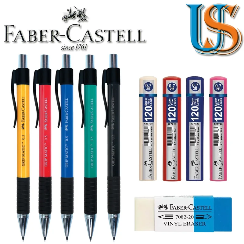 Faber Grip Matic 1319 0 7 механический карандаш + F. C. 127621 0.7X60 мм (120 шт в коробке) 188220 ластик