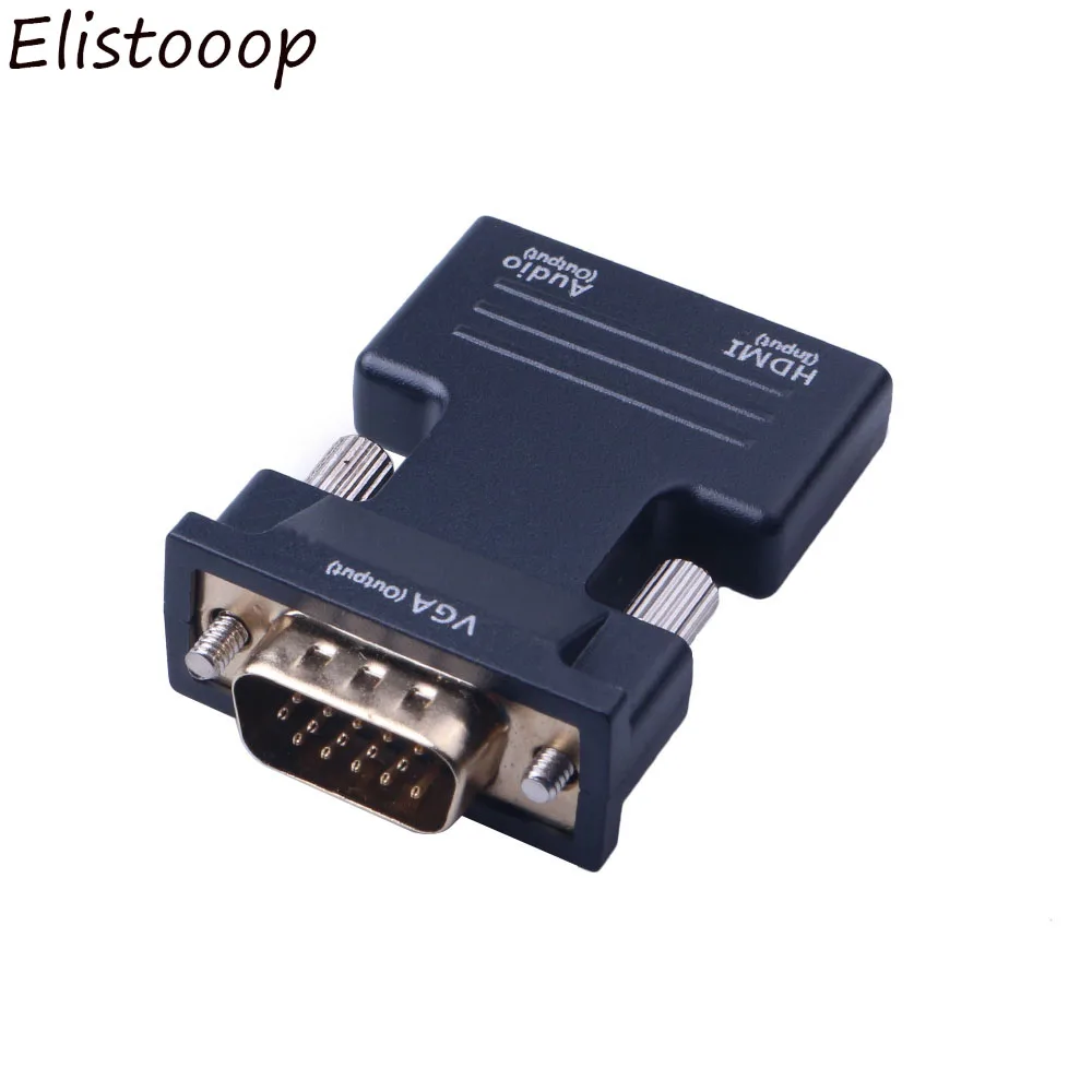 HDMI Женский VGA Мужской конвертер аудио адаптер Поддержка 1080P выход сигнала