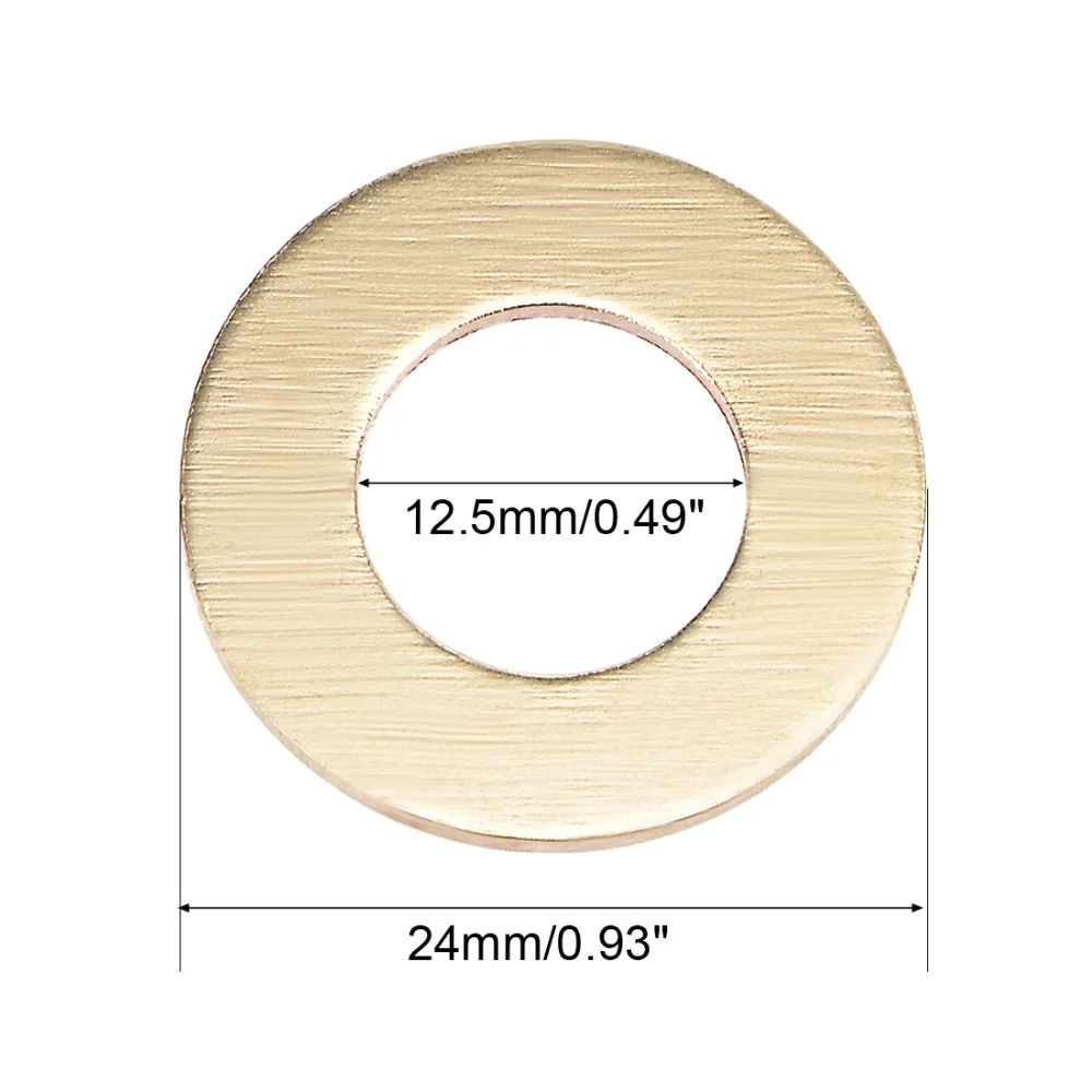 UXCELL 10 шт. Шайбы 12x18x5/12.5x24x1 5 мм плоская медная шайба для винта болтовые прокладки