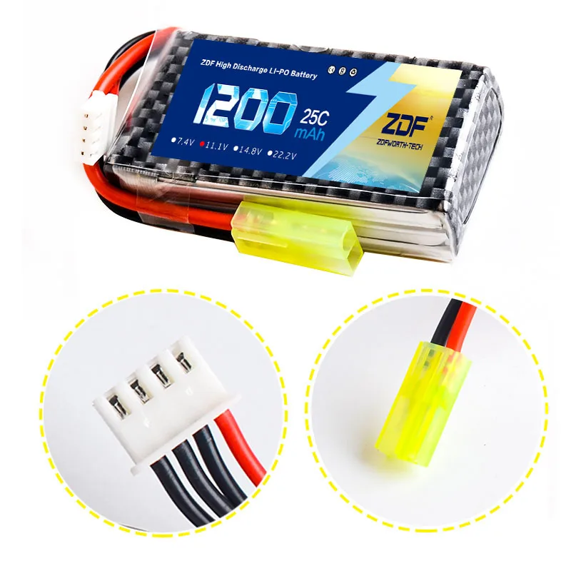 ZDF хорошее качество 3S 11 1 V 1200mah 25C Lipo батарея | Игрушки и хобби