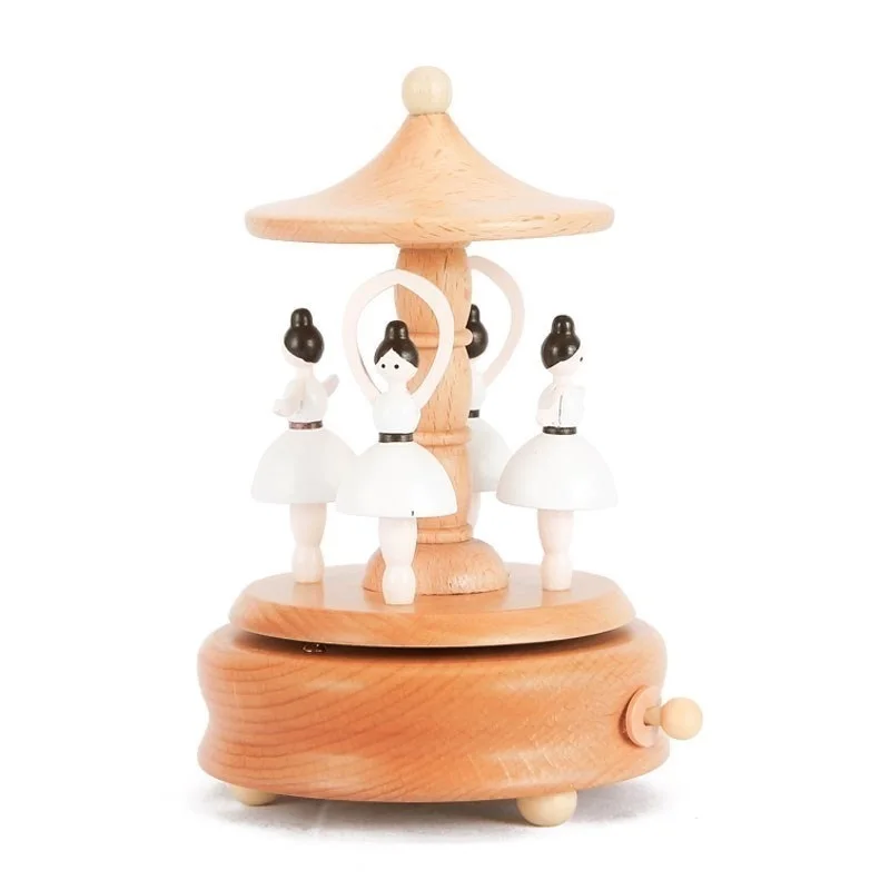 Ballerina Typewriter Spieluhr Carillon Scatole Musicali Carrossel Note Wooden De caja Musical Boite A Musique Musica Music Box | Дом и сад