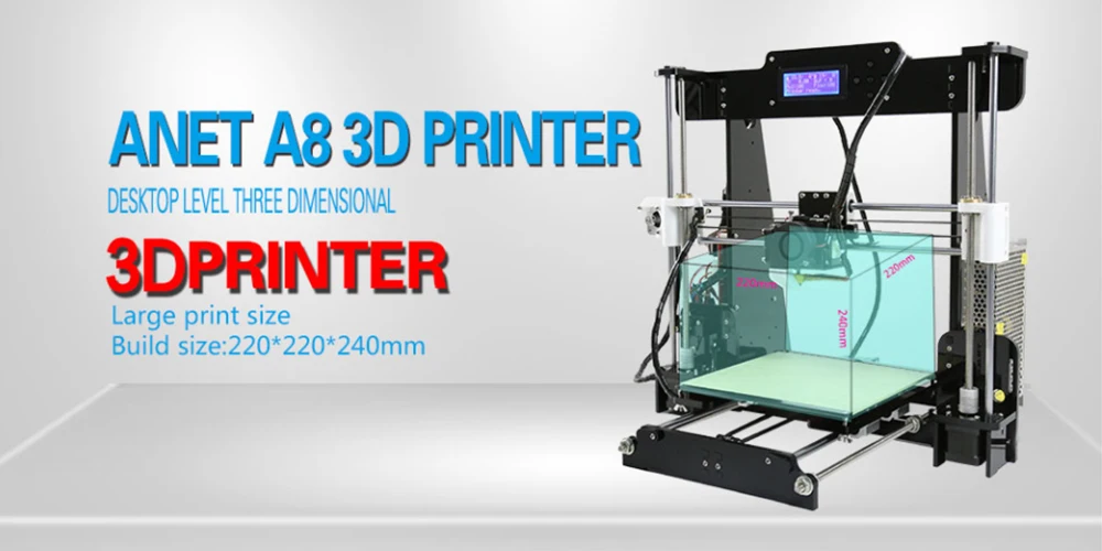Anet E12 E10 A6 A8 A2 3d Принтер Комплект высокоточная плата Reprap Prusa i3 FDM 3d принтер DIY imprimante 3D США/Евро