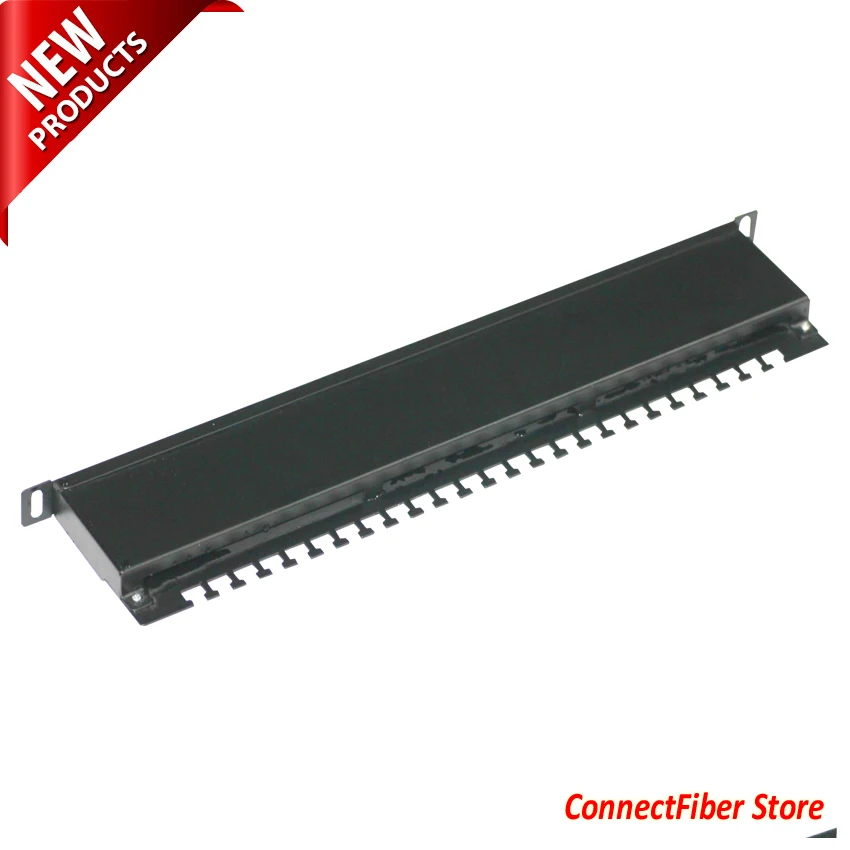 Cat6 24 портовая коммутационная панель PoE + совместимый 110/Krone 568A/B RJ45 Ethernet 1U Rack Mount