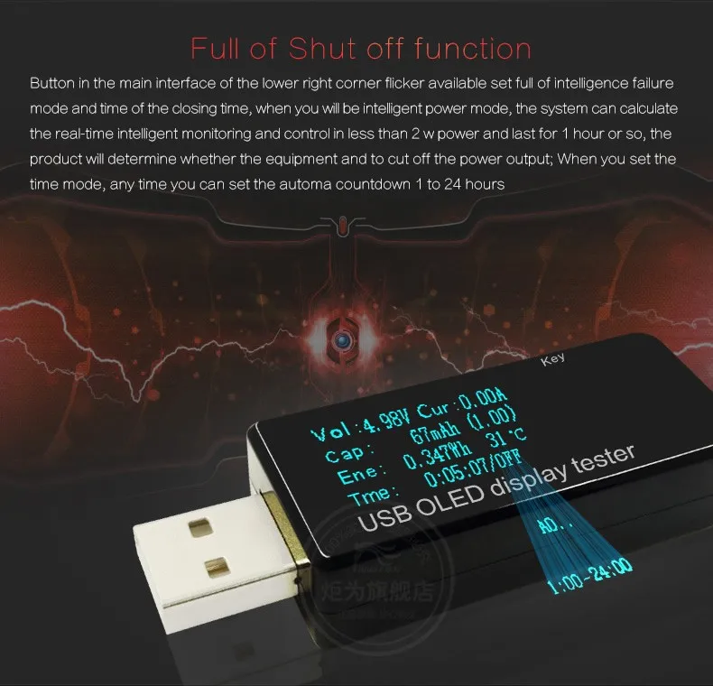 USB тестер постоянного тока OLED 128x64 вольтметр измеритель напряжения тока power Bank емкость батареи монитор телефон зарядное устройство детектор+ USB нагрузка