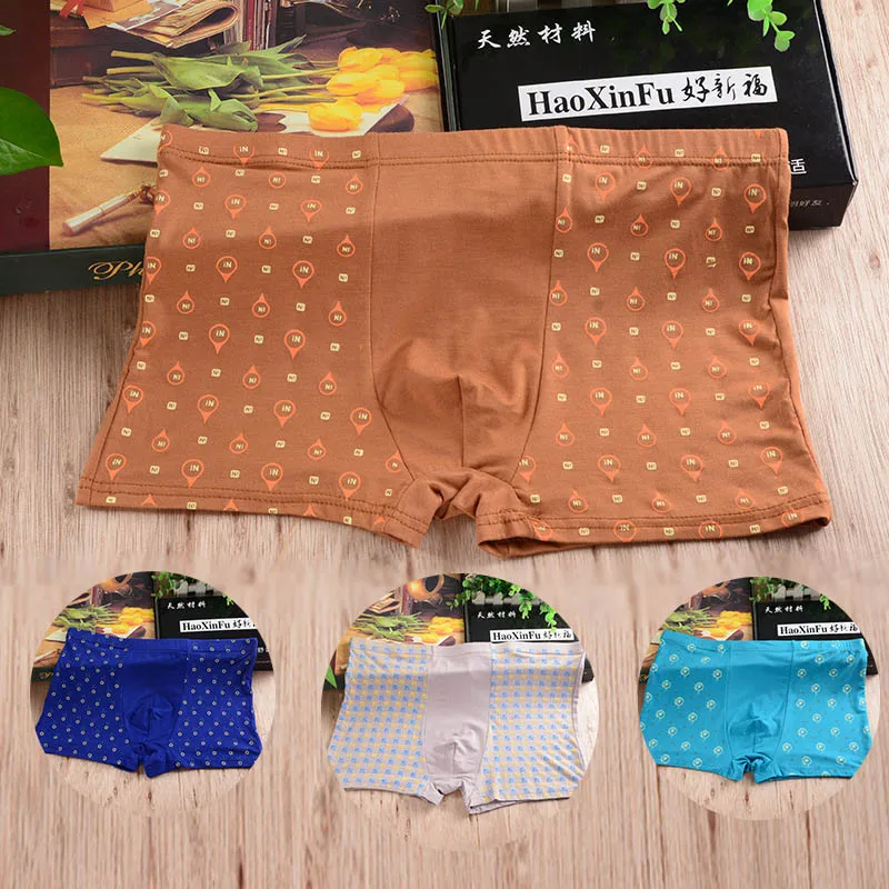 

5PCS New Printed Men Boxer Underwear Modal Breathable Smooth Comfy High Elastic Panties Underpants Free Shipping Boxers