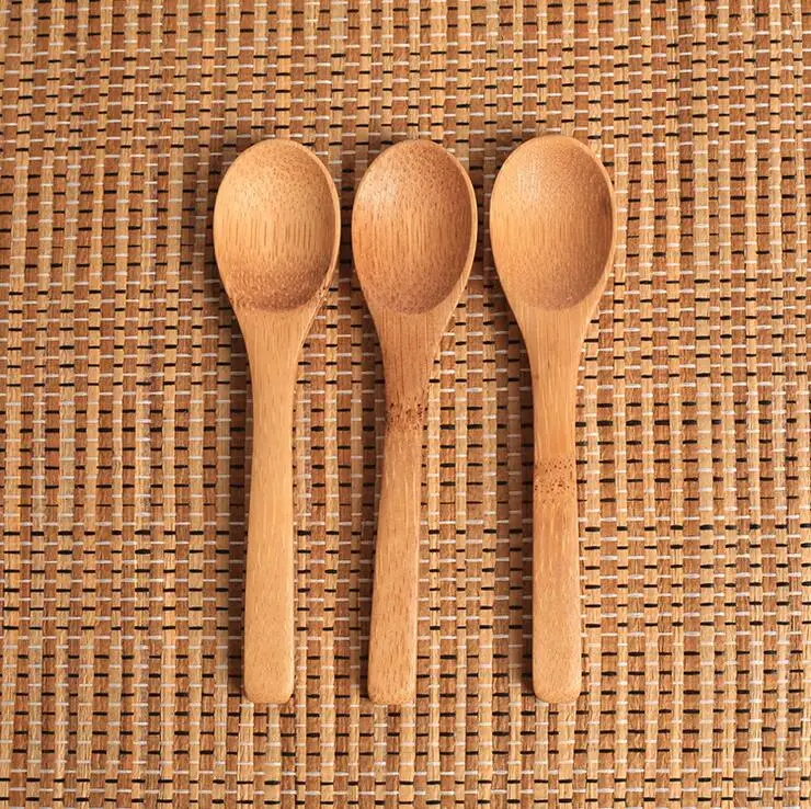 

New Delicate Kitchen Using Condiment Jam Spoon Coffee Spoon Small Wooden Baby Honey Spoon 12.8*3cm