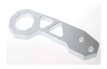 Silver JQTUNING-Passward JDM Neo хромированный задний буксировочный крюк, пригодный для Honda Civic INTEGRA RSX Jazz XC-TH001 - Название цвета: Silver