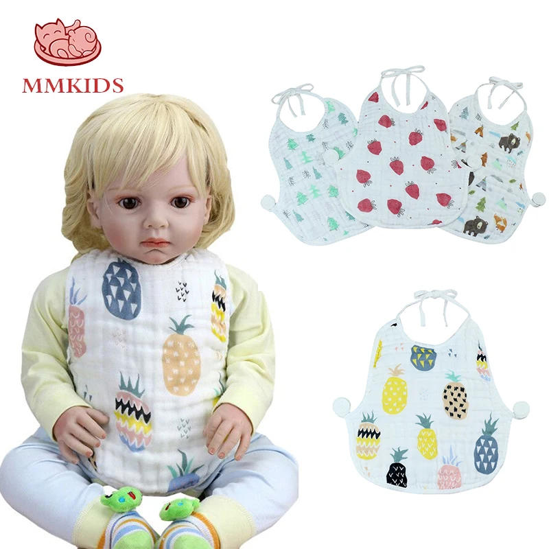 Детские нагрудники из муслина для мальчиков и девочек детские хлопка с