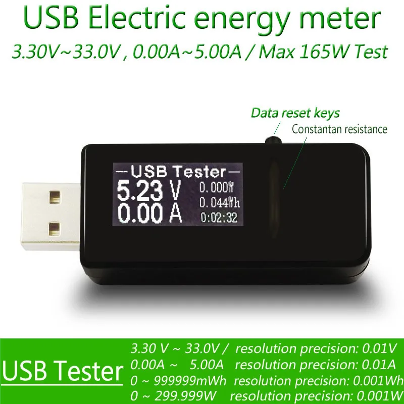 8 в 1 USB тестер напряжение батареи детектор тока Мобильная мощность напряжение измеритель тока USB зарядное устройство Доктор DC вольтметр Индикатор