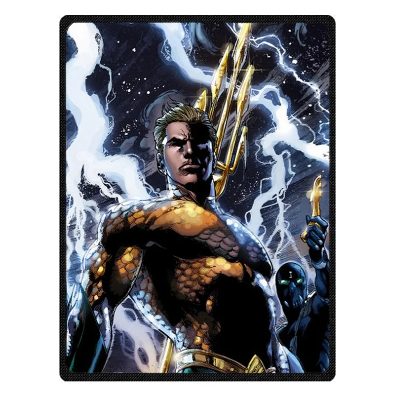 Aquaman теплое Флисовое одеяло супер мягкая фланелевая Манта для