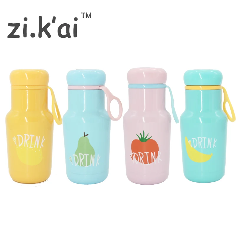 ZIKAI Macaroon Fruits coffee water bottle Thermos Cup Stainless Steel Thermo Tumbler Vacuum flask MK-2 | Дом и сад