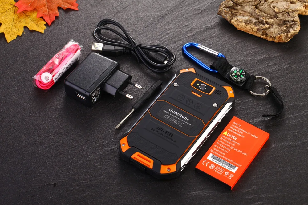 Original Guophone V19 Waterproof smartphone 4.5''IPS MTK6580 Quad Core 2GB RAM 16GB ROM Android 5.1 GPS WCDMA Dual Sim CellPhone |