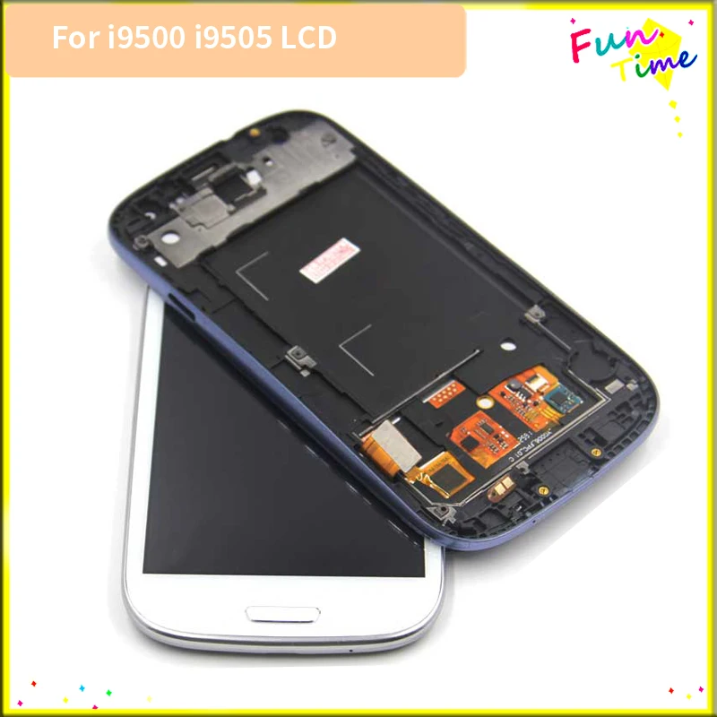 ЖК дисплей для SAMSUNG Galaxy S4 с рамкой GT i9505 i9500 сенсорный экран дигитайзер|Экраны