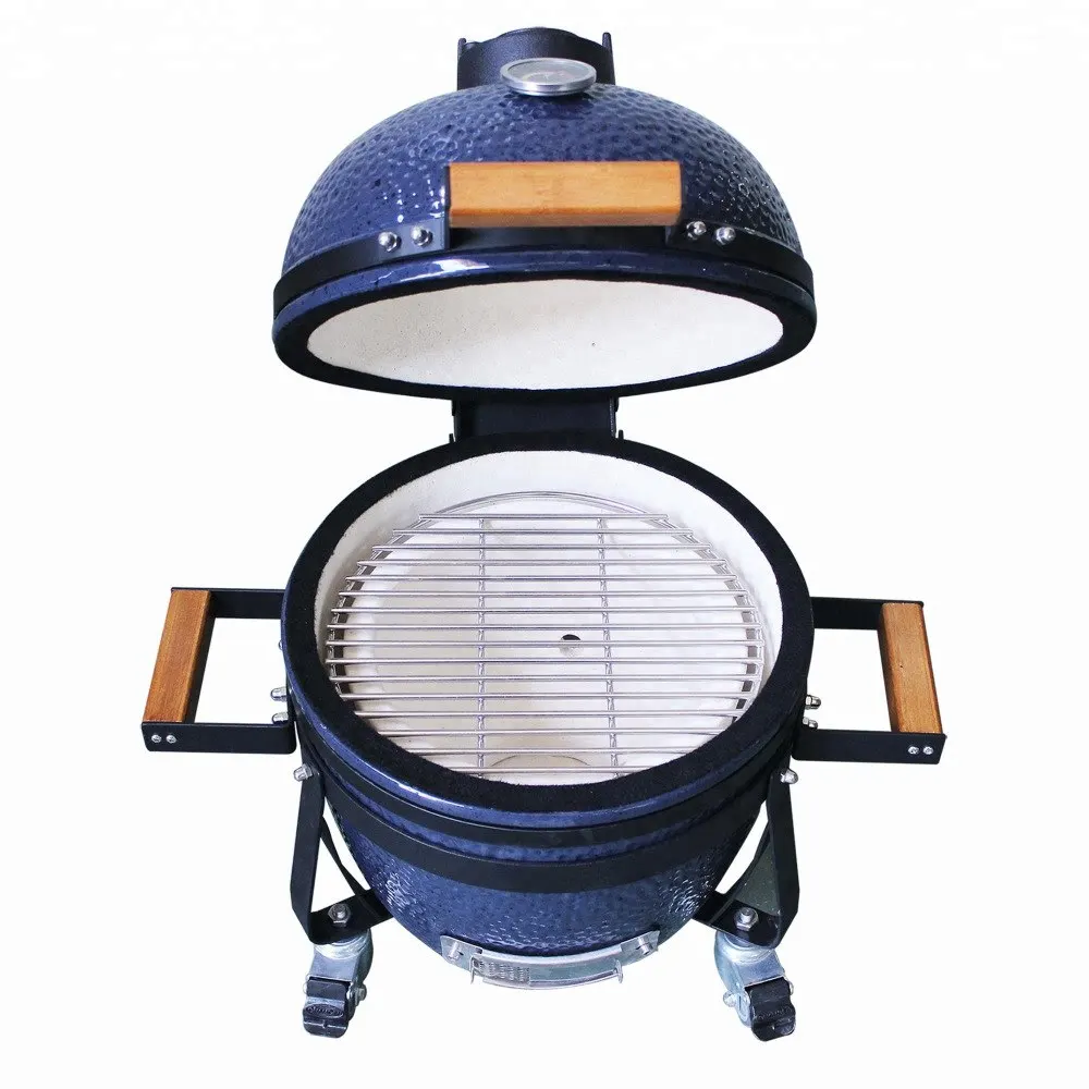 Auplex 1" керамический Kamado мини барбекю гриль высокая температура сопротивляться в форме яйца древесный уголь плита стабильного качества NO.AU-14