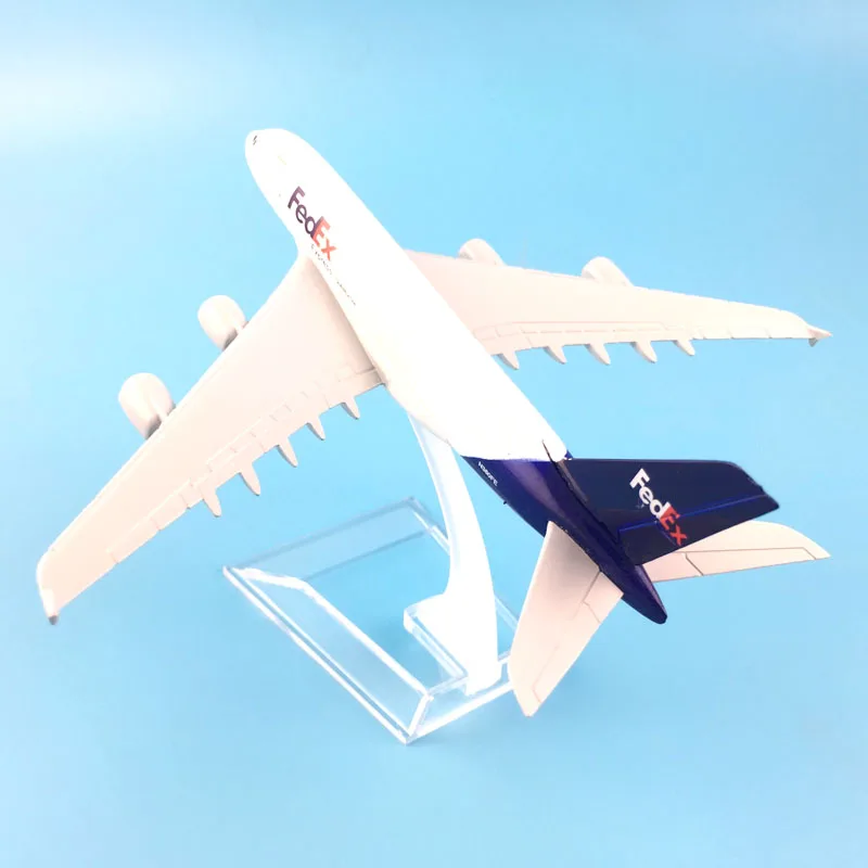 Модель самолета a380 fedex express, модель самолета из сплава, 16 см, Рождественская игрушка, подарок для детей от AliExpress WW