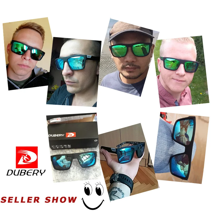 Бренд DUBERY Классические солнцезащитные очки мужские поляризованные HD для