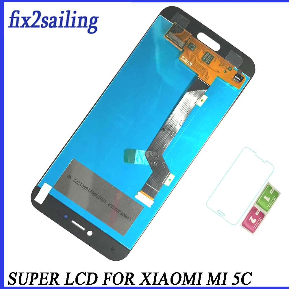Супер ЖК дисплей для Xiao mi 5C экран с сенсорным экраном дигитайзер сборка черный