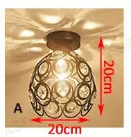 Винтажная Потолочная люстра Lustre Luminaria Светодиодная потолочная лампа Лофт железная клетка светильники Abajur Домашнее освещение Plafonnier для гостиной - Цвет корпуса: A Style
