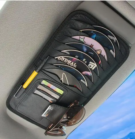 Автомобильный козырек CD Органайзер Хранение держатель для Renault Clio 4 3 2 1 sport Mazda 6 Ford