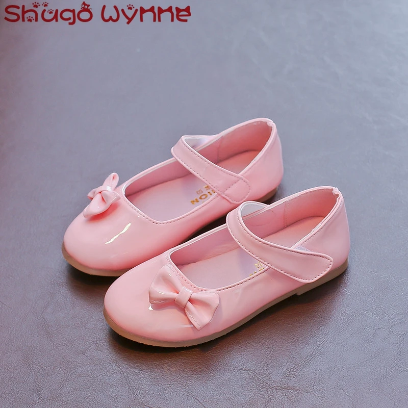 2018 г. Осенняя детская повседневная однотонная искусственная кожа Принцесса