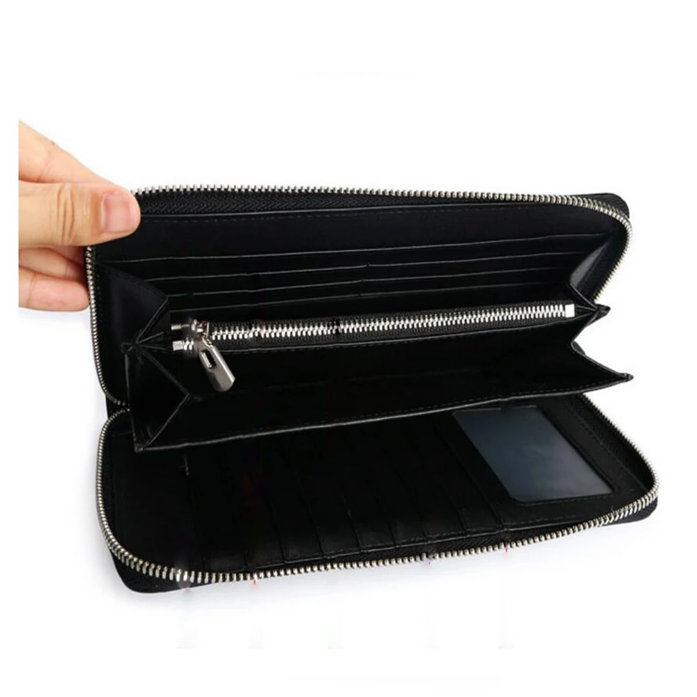 CUWHF высокое качество Для мужчин кошелек 100% крокодиловой кожи Длинные сцепления