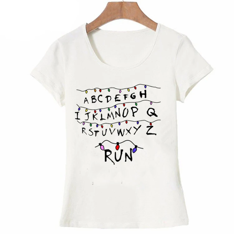 Новая футболка в стиле Харадзюку С серией очень странные дела женская летние