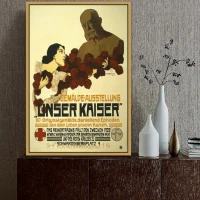 under kaiser advertisement retro vintage poster wall photo pictures wall art home wall decor painting canvas print