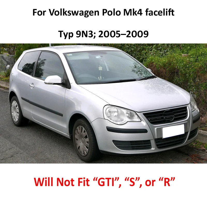 Формованные Брызговики для Volkswagen VW Polo Mk4 9N3 2005 2009 передние задние брызговики 2006 2007
