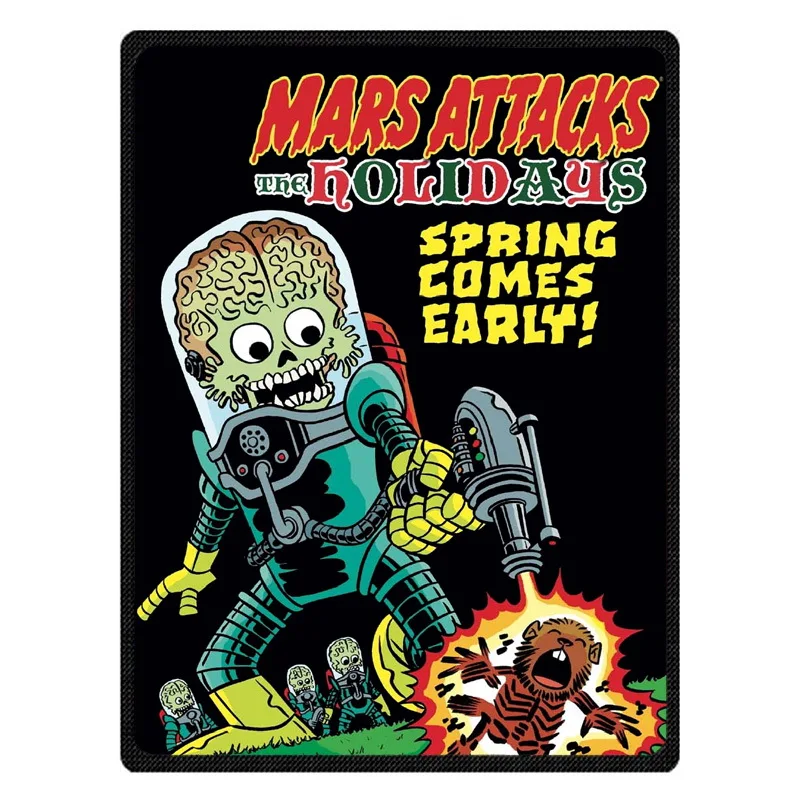 Home Textile Sofa/Bedding Throws Flannel Blanket Spring Autumn Warm Soft Bedsheet Mars Attacks Blankets | Дом и сад
